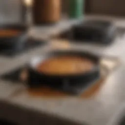 Ceramic stove top with greasy stains