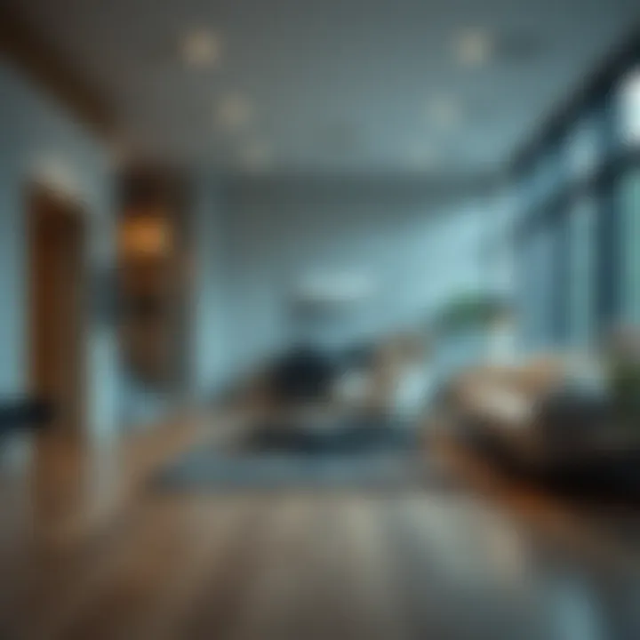 Well-maintained laminate flooring