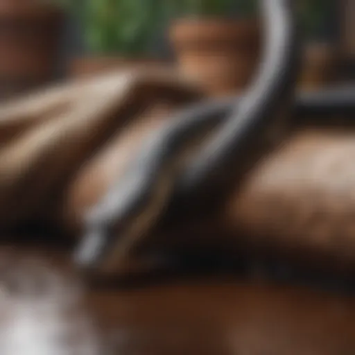 Illustration showing the plunger snake in action clearing a clog