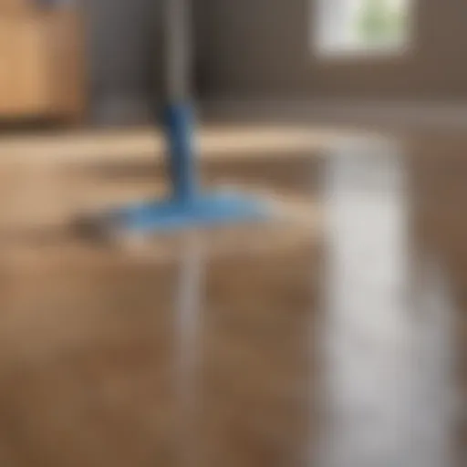 Clean Pergo floor with a mop