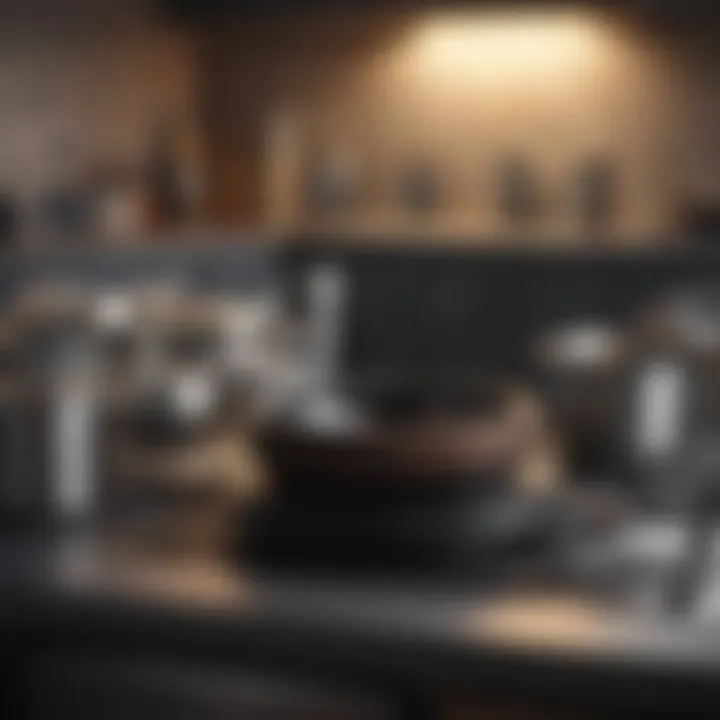 Well-organized kitchen with essential kitchenware