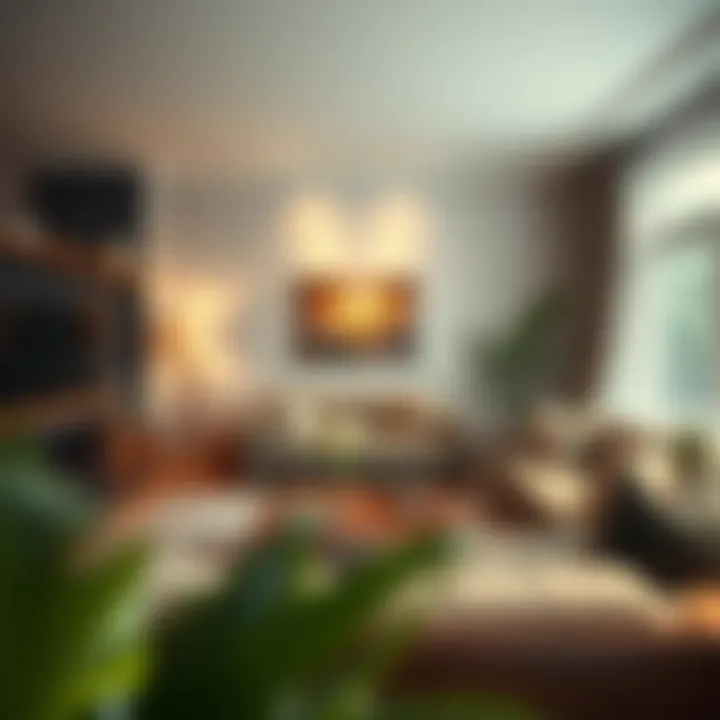 Cozy living room setup with stylish decor