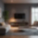 Stylish and functional living room setup