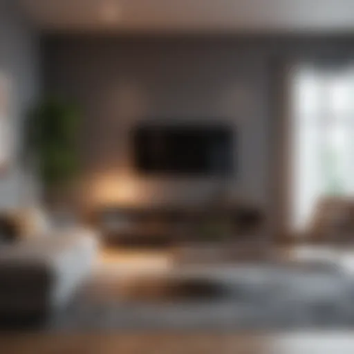 Stylish and functional living room setup