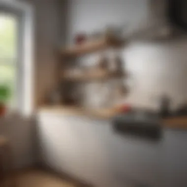 Efficient Kitchen Arrangement Functional kitchen space with organized utensils