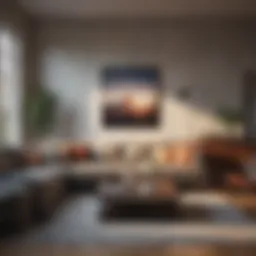Cozy living room setup with essential furniture and decor