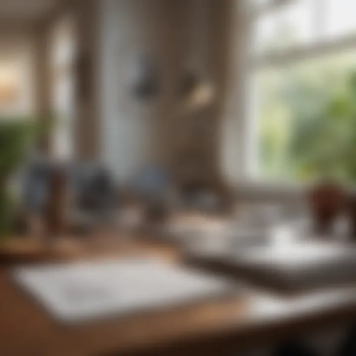 Budget planning tools and resources on a desk