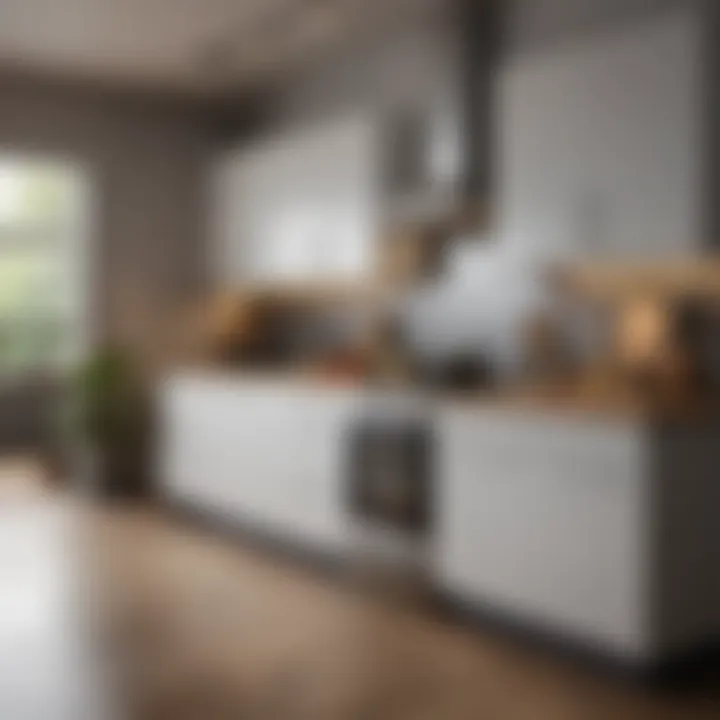 Compact kitchen with necessary appliances and utensils