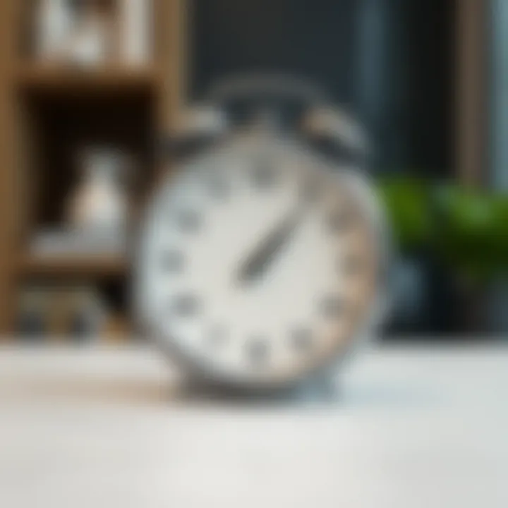 A clock indicating fast transaction time