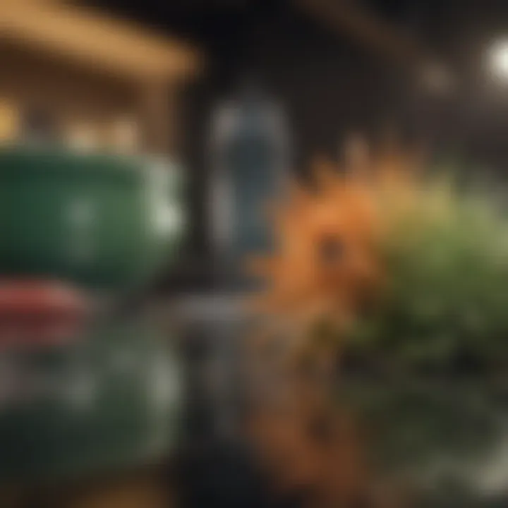 Close-up of a natural ingredient being used in a cleaning product