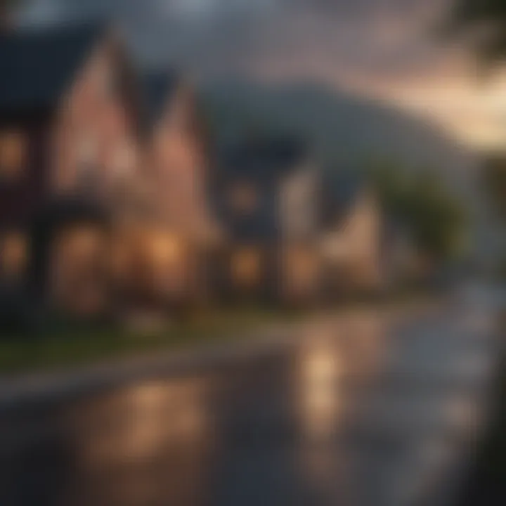 Charming small town with scenic views