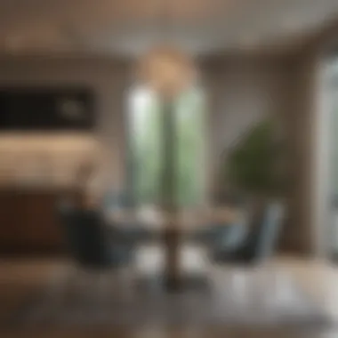 Modern Dining Space Dining area with modern decor in an affordable apartment