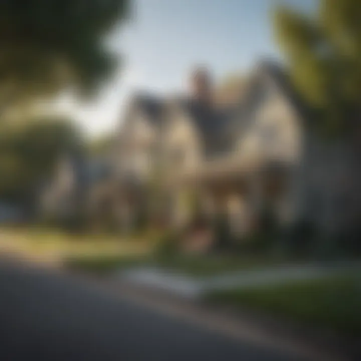 A scenic street lined with charming homes representing an affordable living environment