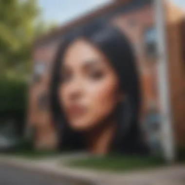 Cultural mural highlighting local art in Washington, D.C.