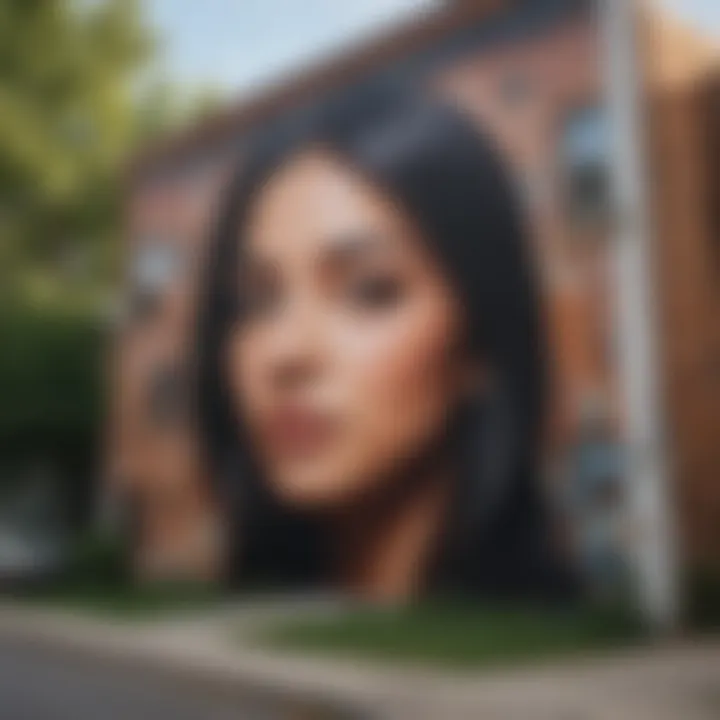 Cultural mural highlighting local art in Washington, D.C.