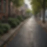 Charming street view of an affordable neighborhood in Washington, D.C.