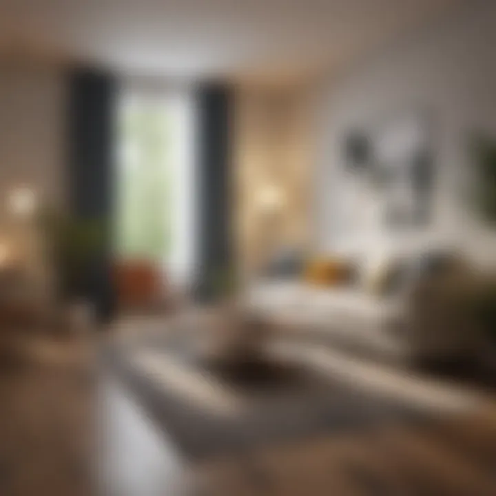 Interior of a stylish yet economical apartment