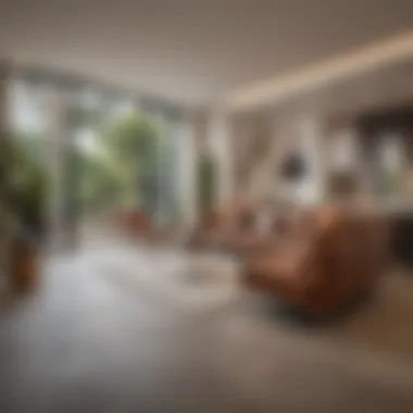 Modern interior of a living space in Almaden Lake Village Apartments