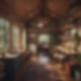 Cozy tiny house interior with modern decor