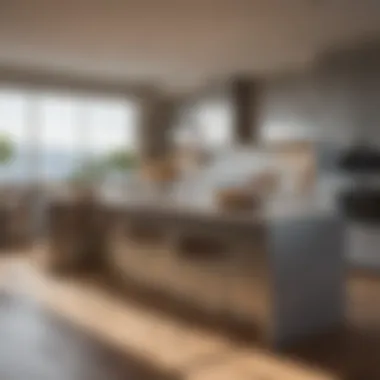 Contemporary Kitchen Design Chic apartment kitchen with modern design