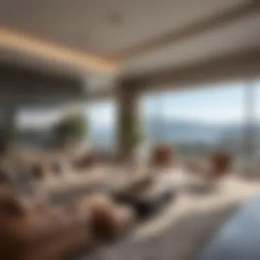Elegant Living Space with Scenic View Stylish living room with Bay Area view