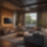 Modern apartment living room in Studio City