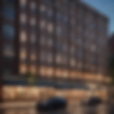 Stunning architectural design of Assembly Square Apartments showcasing urban elegance.