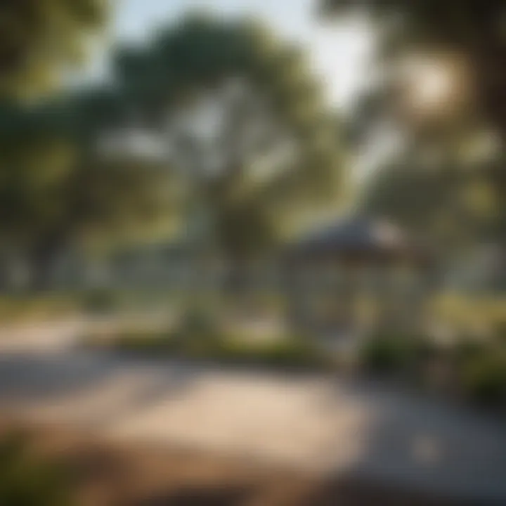 Local park with recreational facilities in Austin suburb