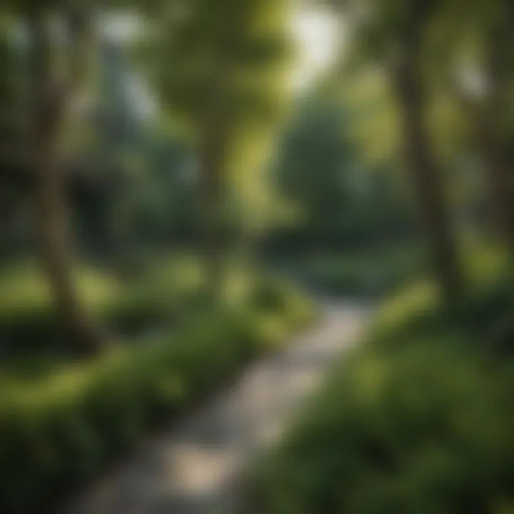 Lush green parks in the Beacon Hill neighborhood