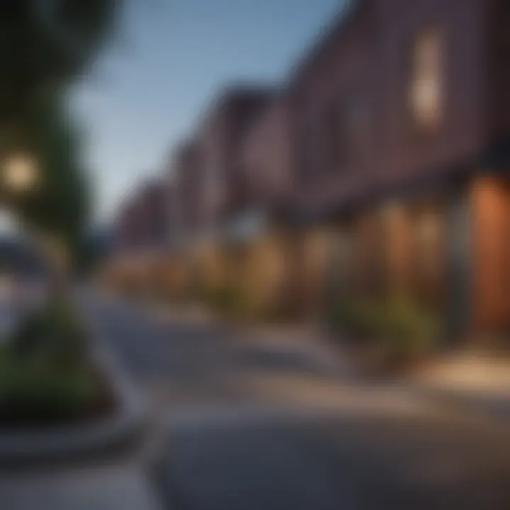 Revitalized streetscape of Centennial Hill