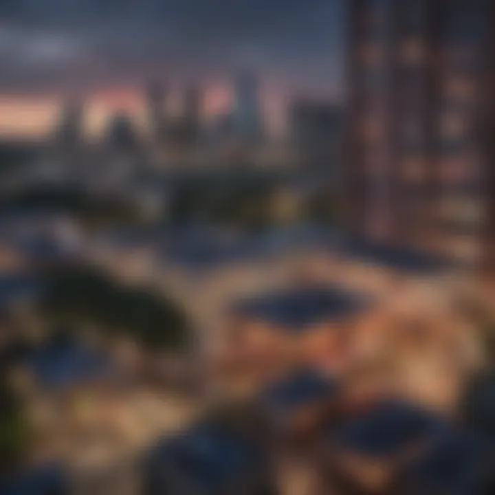 A vibrant cityscape of Austin showcasing lifestyle