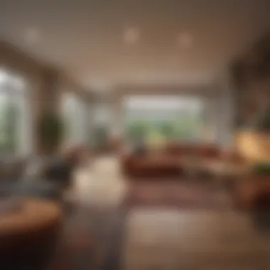 Modern Design in Co-Living Environments Modern design elements in a co-living environment