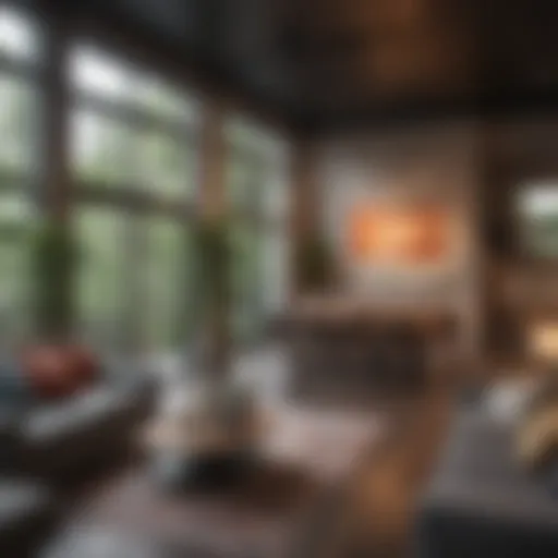 Stylish co-living space with shared amenities