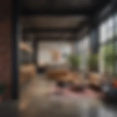 Modern Co-Living Space in Seattle A vibrant co-living space showcasing modern design and communal areas