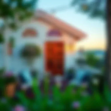 Charming outdoor seating area at a cottage