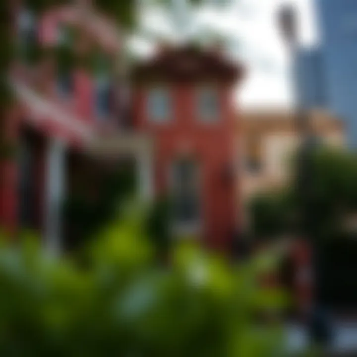 Historic Architecture in Downtown Dallas Historic architecture in a Dallas neighborhood reflecting its rich heritage