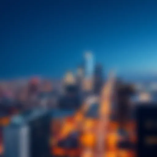 Aerial view of downtown Dallas skyline showcasing modern architecture