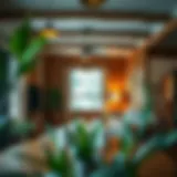 Rustic Elegance: Interior View of a Farmhouse Apartment Elegant farmhouse apartment interior showcasing rustic charm