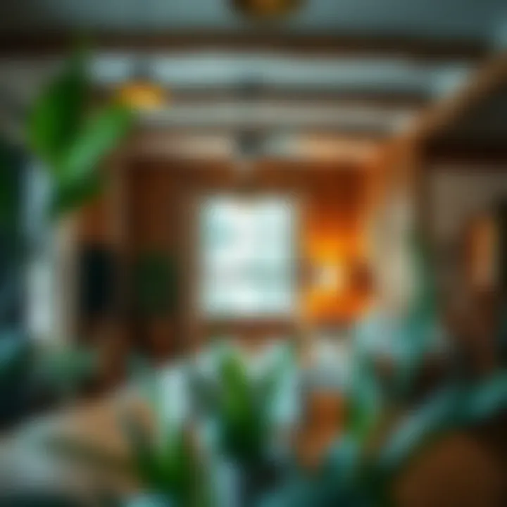 Rustic Elegance: Interior View of a Farmhouse Apartment Elegant farmhouse apartment interior showcasing rustic charm