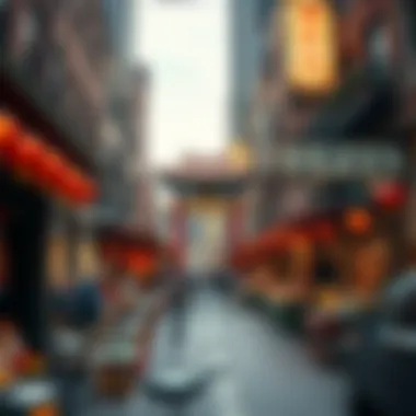 Lively Street Market in Chinatown Lively street market reflecting Chinatown's cultural vibrancy