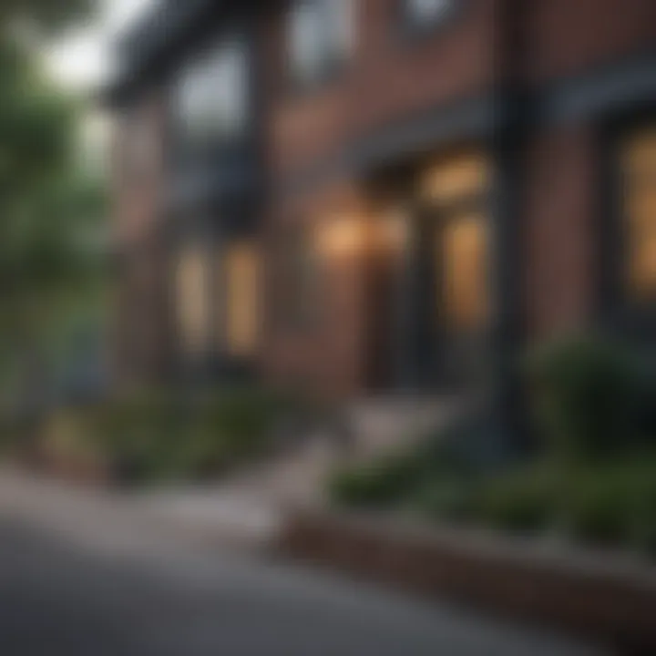 Charming streetscape showcasing neighborhood amenities