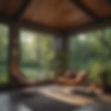 Finding Solace: A Hygge Reading Retreat A tranquil scene of a reading nook surrounded by nature