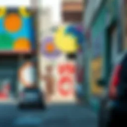 Vibrant street art in the arts district of Los Angeles