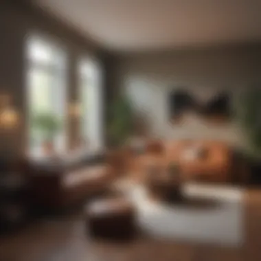 Cozy living space in an apartment near the university