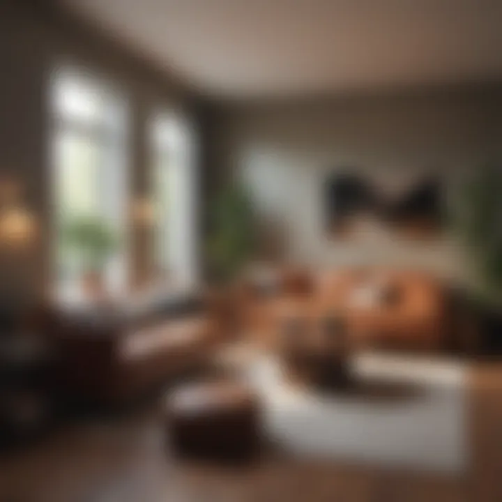 Cozy living space in an apartment near the university