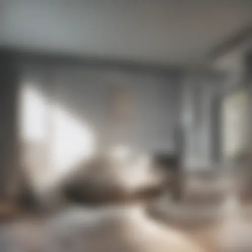 Modern living space showcasing monthly room rental
