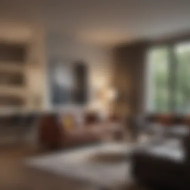 Contemporary Living in One Bedroom Apartments Modern one bedroom apartment living space with stylish decor