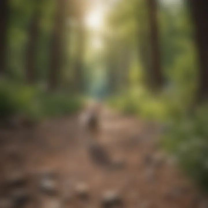 A picturesque walking trail in Denver ideal for pet owners