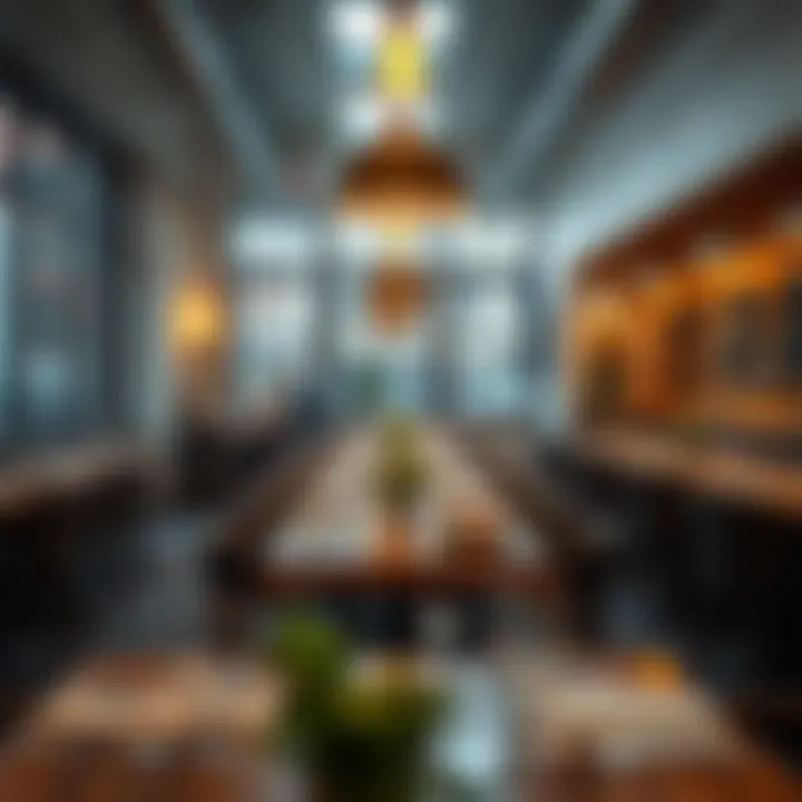 Dining area showcasing local cuisine in Petworth