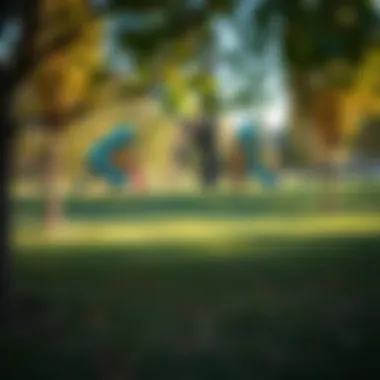 Family-friendly park with playground and open green space